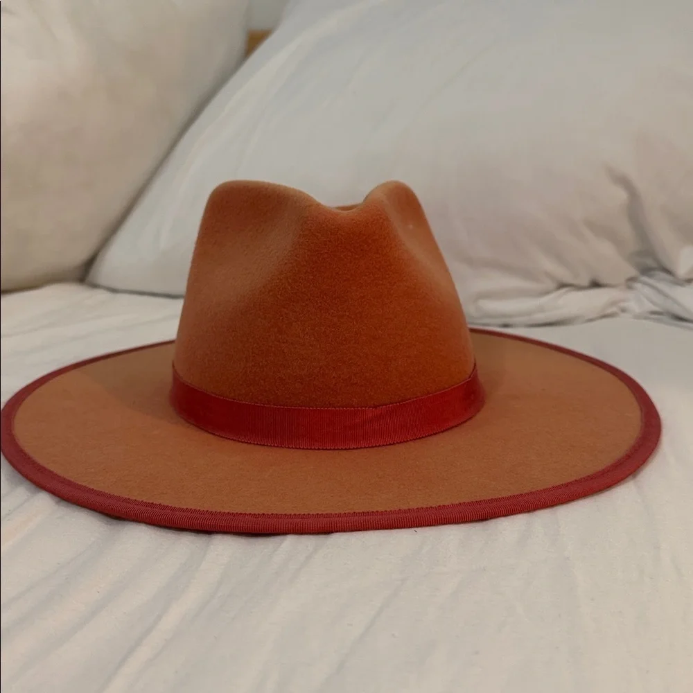 WYETH 100% wool orange rust hat - Picture 10 of 11